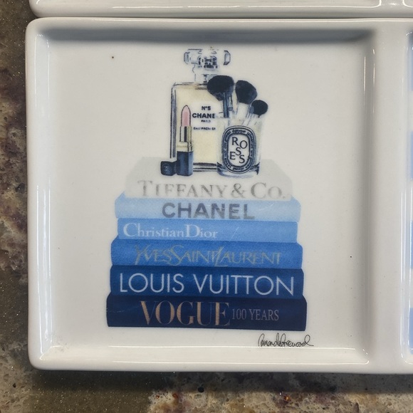 Set of two- Amanda Greenwood Art Perfume Tray - Picture 2 of 4